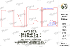Christening Frame Laser Cut. Wooden Baby Frame SVG Product Image 2