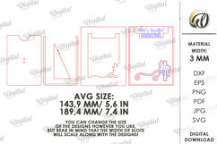 Christening Frame Laser Cut. Wooden Baby Frame SVG Product Image 2