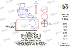 Christmas Ball Holder Laser Cut . Christmas Decor SVG Product Image 2
