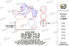 Christmas Ball Holder Laser Cut . Christmas Decor SVG Product Image 2