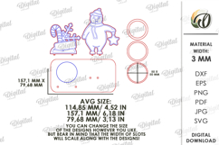 Christmas Ball Holder Laser Cut . Christmas Decor SVG Product Image 2
