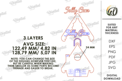Christmas Cam Bundle Laser Cut. Christmas Decor SVG Product Image 3