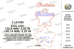 Christmas Cam Laser Cut. Christmas Decor SVG Product Image 2