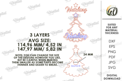 Christmas Cam Laser Cut. Christmas Decor SVG Product Image 2