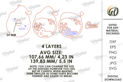 Christmas Cam Laser Cut. Christmas Decor SVG Product Image 2