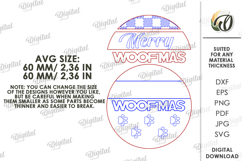 Christmas Dog Tiered Tray Decor Laser Cut. Christmas SVG Product Image 3