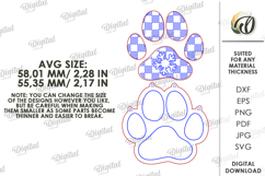 Christmas Dog Tiered Tray Decor Lasercut. Christmas SVG Product Image 2