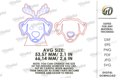 Christmas Dog Tiered Tray Decor Lasercut. Christmas SVG Product Image 2