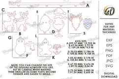 Christmas Hanging Ornaments Laser Cut. Christmas Decor SVG Product Image 2