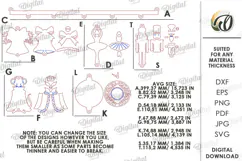 Christmas Hanging Ornaments Laser Cut. Christmas Decor SVG Product Image 2