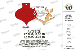 Christmas Tree Ornaments With Glass Bundle Laser Cut Product Image 5