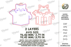 Christmas Pets Ornament Laser Cut. Christmas Decor SVG Product Image 2
