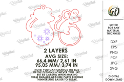 Christmas Pets Ornament Laser Cut. Christmas Decor SVG Product Image 2