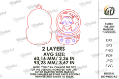 Christmas Pets Ornament Laser Cut. Christmas Decor SVG Product Image 2