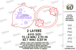 Christmas Pet Ornament Laser Cut. Christmas Decor SVG Product Image 2