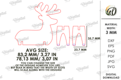 Christmas Place Name Stand Laser Cut. Christmas Decor SVG Product Image 2
