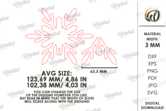 Christmas Place Name Stand Laser Cut. Christmas Decor SVG Product Image 2