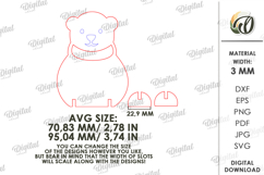 Christmas Place Name Stand Laser Cut. Christmas Decor SVG Product Image 2