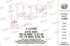 Christmas Stand Character Laser Cut. Christmas Elf SVG Product Image 2