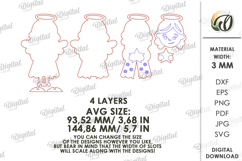Christmas Stand Character Laser Cut. Christmas Angel SVG Product Image 2