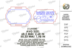 Christmas Wine Bottle Tag Laser Cut. Gift Tag SVG Product Image 2