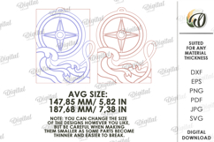 Coastal Mosaic Wall Laser Cut. Wall Decor. Nautical SVG Product Image 2