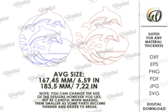 Coastal Mosaic Wall Laser Cut. Wall Decor. Dolphins SVG Product Image 2