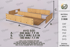 Wooden Halloween Lamp Laser Cut . Halloween lamp SVG Product Image 2