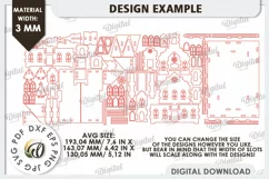 3D Christmas Church Laser Cut. Wooden Christmas Church SVG Product Image 8