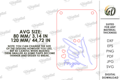 Dried Flower Gift Tags Bundle Laser Cut. Present Tag SVG Product Image 5