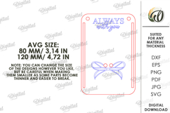 Dried Flower Gift Tag Laser Cut. Present Tag SVG Product Image 2