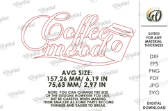 Drink Station Sign Laser Cut. Wall Decor. Coffee Mood SVG Product Image 2