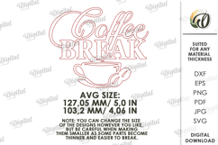 Drink Station Sign Laser Cut. Wall Decor. Coffee Break SVG Product Image 2