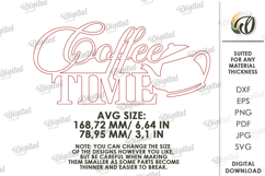 Drink Station Sign Laser Cut. Wall Decor. Coffee Time SVG Product Image 2