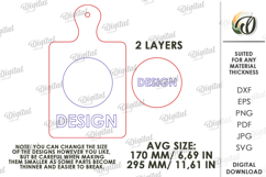 Valentine&#039;s Day Mini Cutting Board Laser Cut. Kitchen SVG Product Image 2