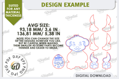 3D Easter Dog Laser Cut. Easter Decor. Cute Easter SVG Product Image 3