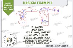 Easter Door Corner Laser Cut. Easter Decor. Home Decor SVG Product Image 2