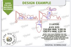 Easter Bunny SVG Design. Easter Door Corner Laser Cut Product Image 2