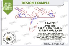 Easter Bunny. Easter Carrot SVG. Easter Door Corner LaserCut Product Image 2