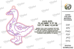 Easter Embroidery Blank Laser Cut. Embroidery Pattern SVG Product Image 2