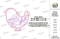 Easter Embroidery Blank Laser Cut. Embroidery Pattern SVG Product Image 2