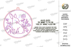 Easter Embroidery Blank Laser Cut. Embroidery Pattern SVG Product Image 2