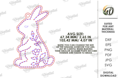 Easter Embroidery Blank Laser Cut. Embroidery Pattern SVG Product Image 2