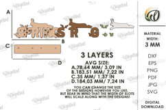 3D Easter Table Sign Laser Cut. Stand Decor. Spring SVG Product Image 2