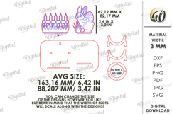 3D Easter Egg Stand Laser Cut. Egg Holder. Easter Decor SVG Product Image 2