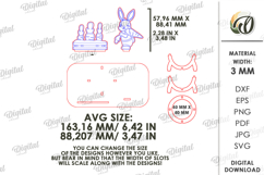 3D Easter Egg Stand Laser Cut. Egg Holder. Easter Decor SVG Product Image 2