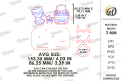3D Easter Egg Stand Laser Cut. Egg Holder. Easter Decor SVG Product Image 2