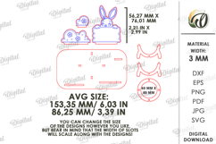 3D Easter Egg Stand Laser Cut. Egg Holder. Easter Decor SVG Product Image 2