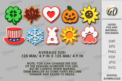 Interchangeable Signs frames Bundle Lasercut. Home decor SVG Product Image 2