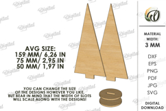 Nativity Tree Laser Cut. Stand Decor SVG Product Image 2